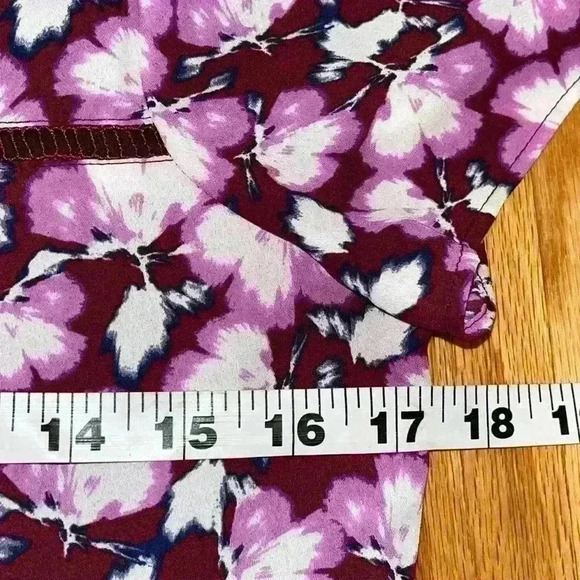 NWOT Banana Republic Ginko Acordian Pleat Floral Midi Dress sz 4 - Picture 4 of 6